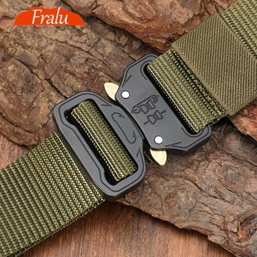 New Nylon Belt Men Army Tactical Belt Molle Military SWAT Combat Belts Knock Off Emergency Survival Waist Tactical Gear Dropship