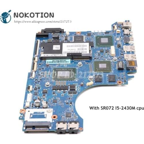NOKOTION For Dell XPS 14Z L412Z Laptop Motherboard CN-01GY8V 01GY8V PLW00 LA-7451P I5-2450M CPU GT520M 1GB