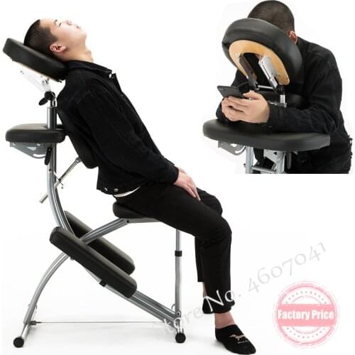 New Fodable Tattoo Spa Chair Salon Furniture Lightweight Portable Modern Folding Massage Tattoo Beauty Chair Leather Black