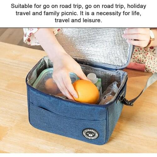 Portable Foldable Cold Storage Bag Insulation Picnic Ice Bag Food And Beverage Carrier Insulation Lunch Box Delivery Storage Box