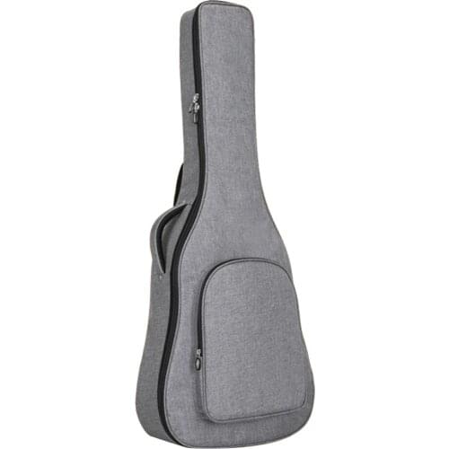 Portable Backpack Gig Bag Case Cover for 40/41Inch Folk Guitar Gray