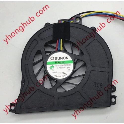 SUNON MF40100V1-D010-S99 DC 5V 1.8W 4-Wire Server Cooling Fan