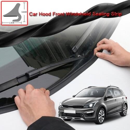 For Kia Rio X-Line 2017-2020 Car Seal Strip Windshied Spoiler Filler Protect Edge Weatherstrip Strips Stickers Auto Accessories