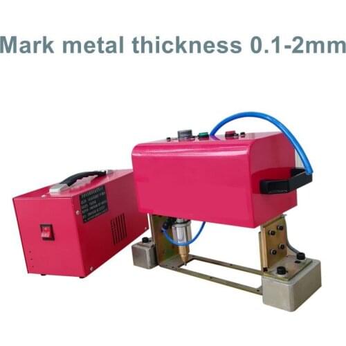 Factory pice CNC Pneumatic Pin Marking Machine Desktop Rotary Metal Flange Dot Peen marking Machine 140*40mm