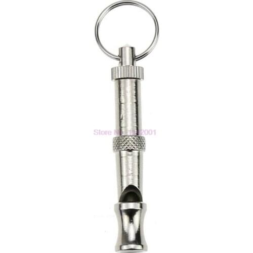 200 pieces Puppy Dog Whistle Pet Dog Trainer Supersonic Sound Pitcn Quiet Training Whistle Keychain Dog Products Pet Supplies