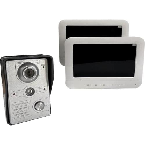 7-Inch 2 Camera Video Intercom. Bedraad Video Doorbellhd Camera Kit Ondersteunt Ontsluiten. Surveillance. Twee-Weg Intercom