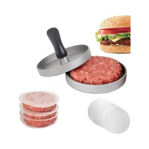 Non-Stick Chef Cutlets Hamburger Press Cutlets Burger Mould Alloy + ABS Meat Beef Burger Press Grill for Home DIY Kitchen Tools