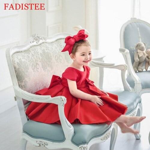 Satin Robe Flower Girl Dresses With Bow Girl Wedding Party Dress First Communion Dress Baby Girl Dress платье для девочки