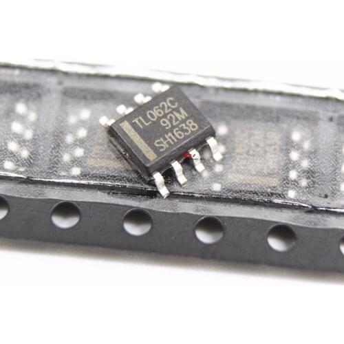 Free shipping NEW TL062 TL062C TL062CDR SOP-8 low-power operational amplifier chips 100PCS