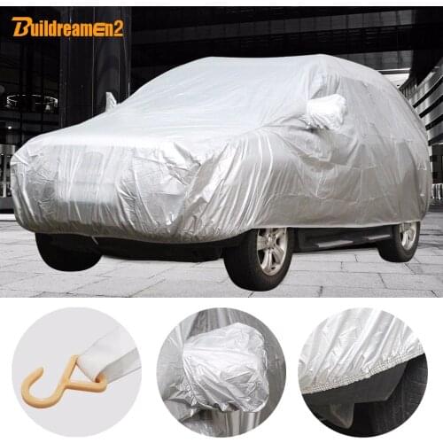 Buildreamen2 Universal Car Cover Sunshade Rain Snow Dust Frost Resistant Car-Cover UV-Anti Sun Dustproof