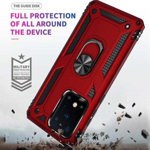 Funda Case for Samsung Galaxy S21 Ultra Note 20 S20 FE A12 A22 A32 A42 A52 A72 A82 A51 Armor Ring Stand Coque Phone Case Cover
