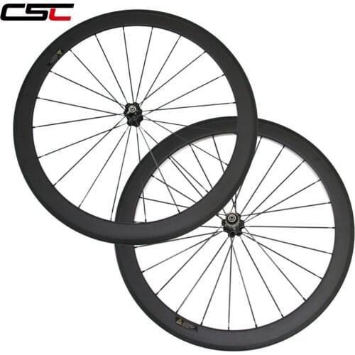 CSC Carbon Bike Wheelset 650C Bicycle Chinese Wheels Carbon Wheels Clincher 50mm Bicycle Rim A271SB F372SB hub pillar 1420 spoke