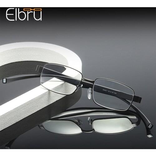 Elbru Vintage Neck Hanging With Magnet Reading Glasses Portable Metal Frame Presbyopic Eyeglasses Women Men Antifatigue Eyewear