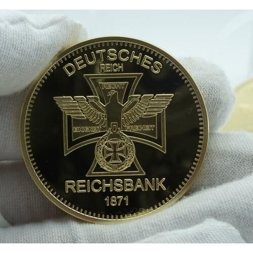 Germany Cross Eagle 1871 Deutsche Reichsbank 1 Unze 999/1000 Gold Round Coins Collectibles