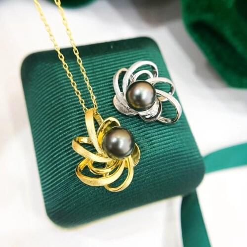 Nice Quality New 925 Sterling Silver Pendant Base Settings Mountings Findings Parts for Pearl Crystal Jade Agate Beads Stones