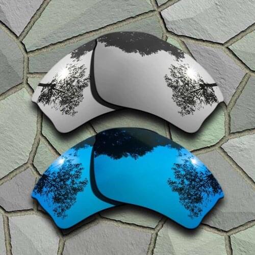Chrome&Sky Blue Sunglasses Polarized Replacement Lenses for Oakley Half Jacket XLJ