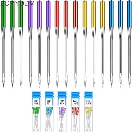 ZCMYDDM 3/15pcs Universal Regular Point Anti-Jumping Machine Needles for Home Sewing Machine Elastic Cloth DIY Sewing Tools