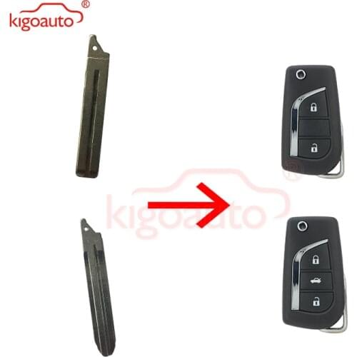 KIGOAUTO 5pcs For Toyota Corolla Replacement Flip Floding Remote Car Key Blade TOY43 TOY48 2012 2013 2014 2015 2016 2017