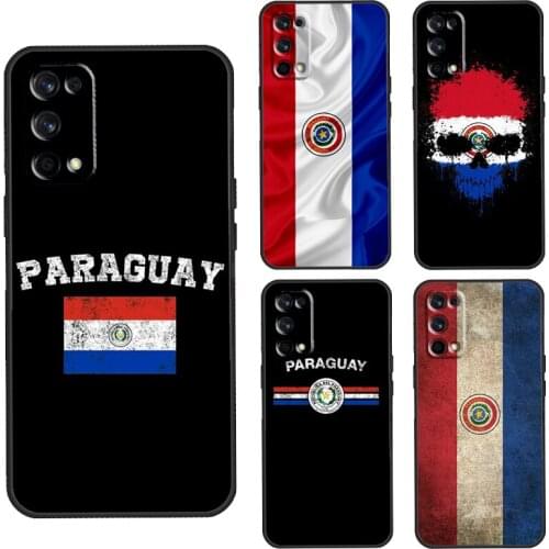 Paraguay Flag Case For Realme C3 C11 C15 GT Neo Q3 6 7 8 Pro Cover For OnePlus 8 Pro 8T Nord 9 Pro Shell