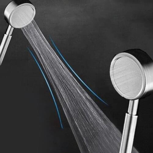 Stainless Steel Handheld Shower Head Bathroom Shower Sprinkler 360-degree Rotating Shower Head