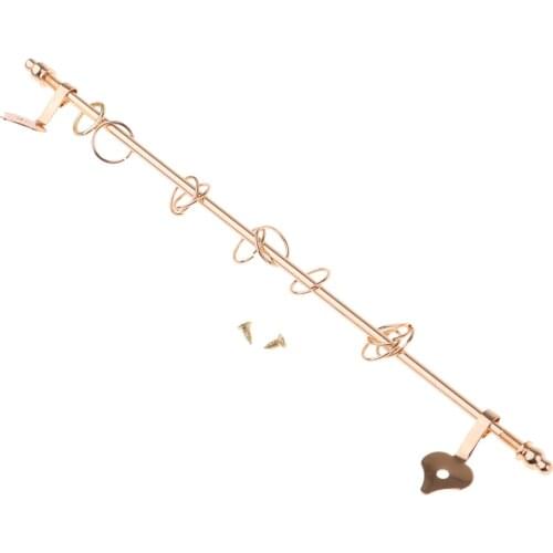 Mini Curtain Rod Window Toy Golden Exquisite Furniture Accessory for 1:12 Doll House