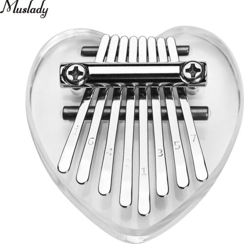 Muslady Kalimba 8 Keys Thumb Piano Mini Portable Kalimba with Lanyard Musical Instrument for Adults Kids