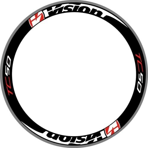 TC 50 Bike Wheel Stickers Reflective Waterproof Rims Decals Stickers For 50mm Rim Depth Bicycle Bike TWO WHEELS