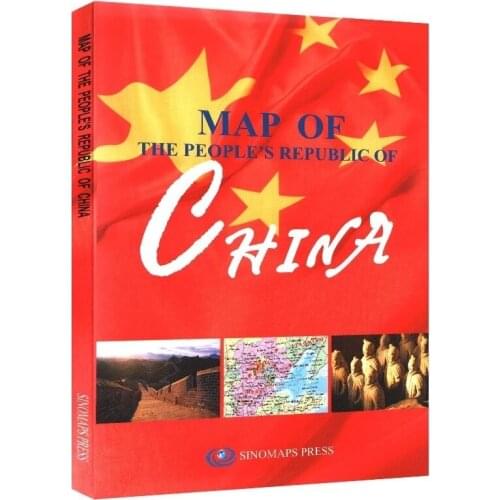 English china map Version New Edition Genuine China Map MAP OF CHINA China Administrative Map Folding Portable Map Coated Paper