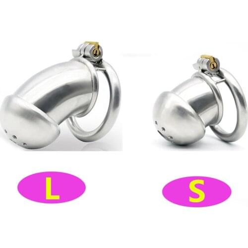 New Male Chastity Device Cock Cage Real Stainless steel chastity Belt Penis cage Drop shipping