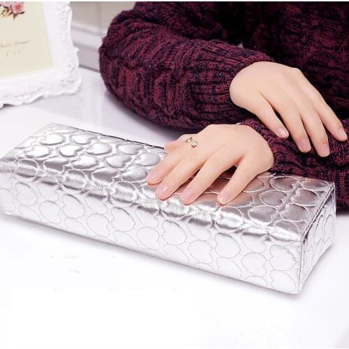 PU Leather Square Hand Arm Rest Pillow Manicure Table Nail Mat Nail Art Cushion Soft Nail Hand Pillow Holder Desk Salon Tools
