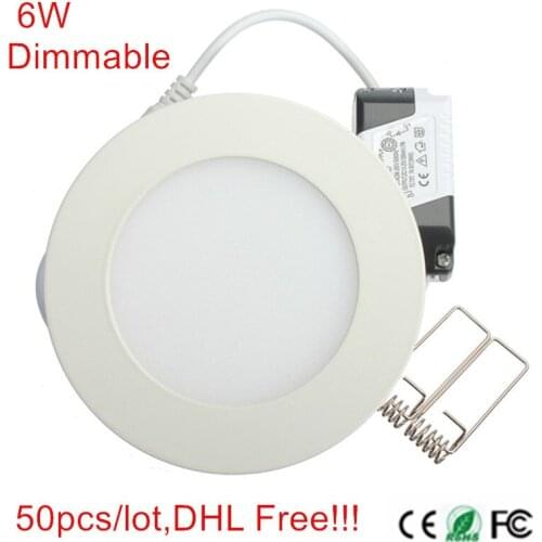 Factory discount!!!Dimmable 6W LED Ceiling Panel Light Warm / Natural White /Cold White LED Ceiling Lamp For Foyer Kitchen