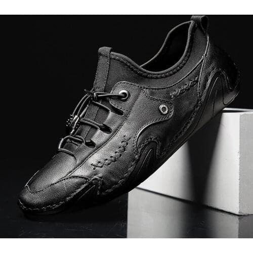Men genuine leather cow leather octopus mens flats spring autumn men casual flat man shoes