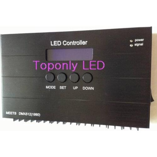 High Quality wireless dmx decoder DC12/24v dmx 512 led controller with RGB individual dimming function 25pcs/lot free shipping