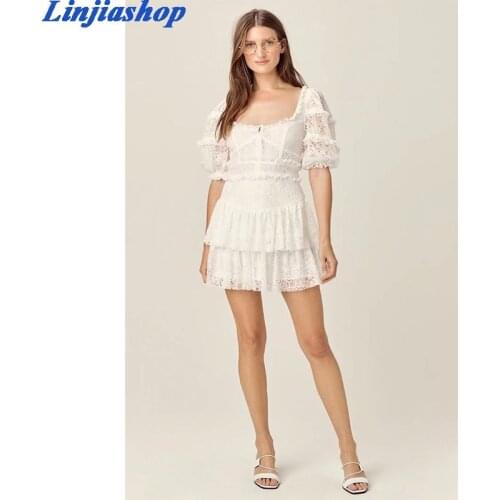 Fashion summer dress women vintage embroidery mini dress female lining sexy short sleeve A-line elegant party dresses vestidos