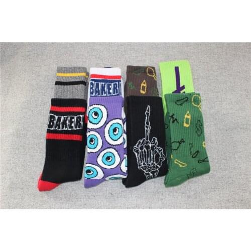 1 pair/lot New Fashion DEATHWISH Jasper Baker Harajuku Style odd Thick Terry happy Socks Skateboard Cotton mens socks