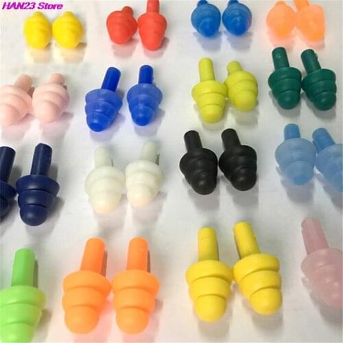 10 Pairs Soft Anti-Noise Ear Plug Waterproof Swimming Silicone Swim Earplugs For Adult Children Swimmers Diving 2019 New