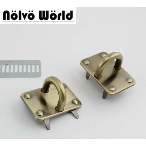 30pcs 3colors 43*29mm Big alloy gold metal arch bridge connector hanger for bags belts strap 10pcs