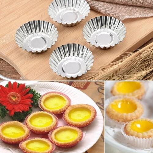 20/30pcs Egg Tart Molds Baking Cups Tins Cupcake Mold Reusable Mini Pie Pan Portuguese Tart DIY Baking Mold Home Baking Tool