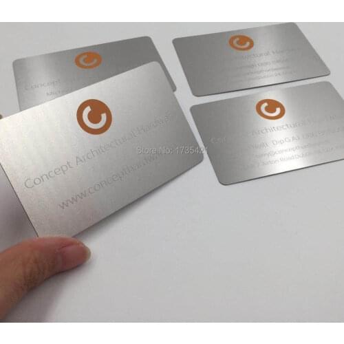 200pcs/lot)custom metal card printing