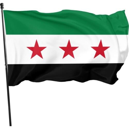 90x150cm The Syrian Arab Republic Three Star Flag Home Decoration Flag