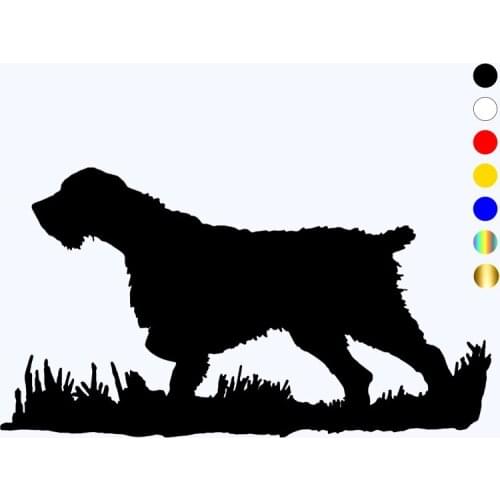 CK3125# German Wirehaired Pointer funny car sticker vinyl decal silver/black car auto stickers for bumper