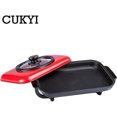 CUKYI barbecue pot household smokeless grill pan Korean multi-function barbecue grilled fish frame commercial non stick oven