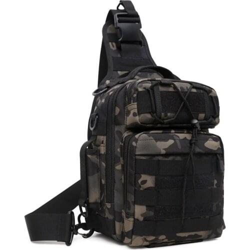 Outdoor Training Climbing Camo Tactical Molle Bag Men Women Travel Camp Fishing Riding Sports Multi-function Shoulder Chest Bags