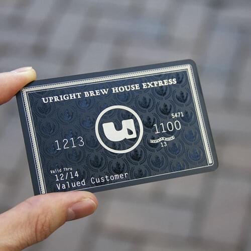 Creative metal membership card black card personalized metal card high - grade metal card design customization