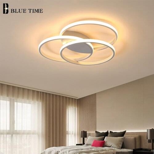 Circle Rings Modern LED Ceiling Lights For Living Room Bedroom Dining Room Lustre Luminaires Home Indoor Lighting Ceiling Lamps