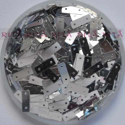 New!! 4*10mm Square Rectangular Bar Two Holes Flat Sequin Sewing,Wedding Craft,Women Kids DIY Garment Accessory