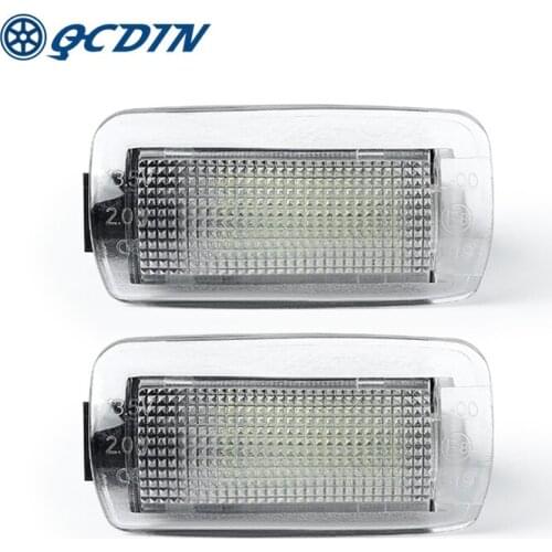 QCDIN 1Pair Car Courtesy Lamp Door Light For TOYOTA 86 For Crown 12V 6000K Car Door Opening Lights