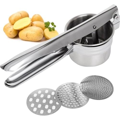 Potato Masher and Ricer Manual Juicer Squeezer Press Baby Food Supplement Machine Multifunctional Kitchen Tools Vegetable Tools