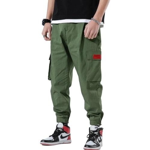 2021 Streetwear Pockets Harem Pants Men Spring Summer Casual Sweatpants Hip Hop Joggers Jogging
