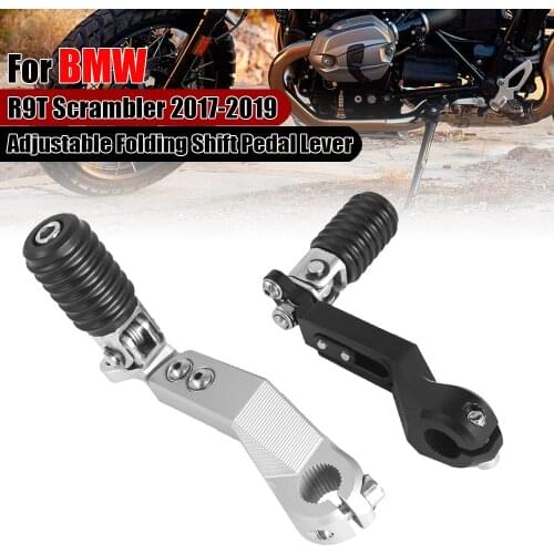 Folding Shift Pedal Lever For BMW R Nine T RNINET R9T Scrambler Motorcycle CNC Aluminum Adjustable Shifter Gear 2017 2018 2019
